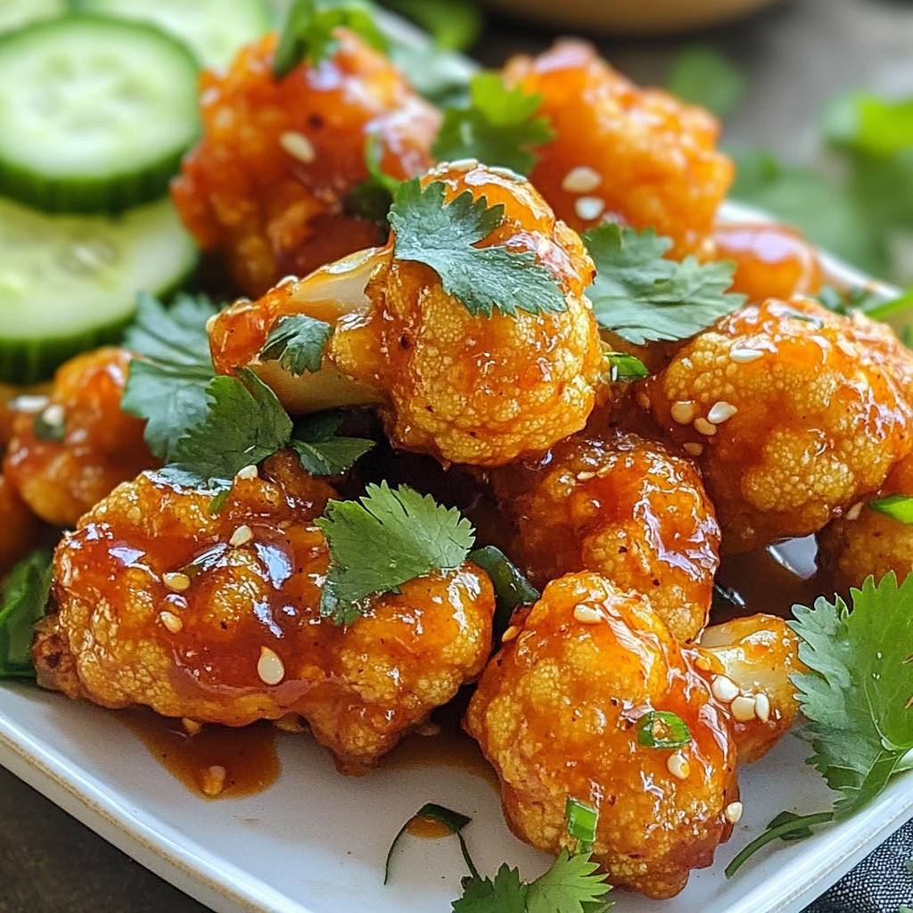 Honey Sriracha Cauliflower Wings Delightful and Spicy