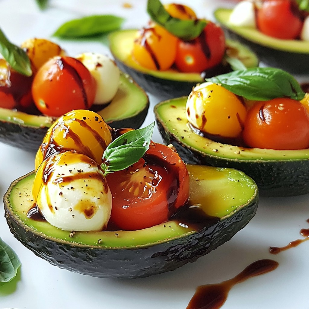 Caprese Stuffed Avocados Flavorful and Fresh Delight