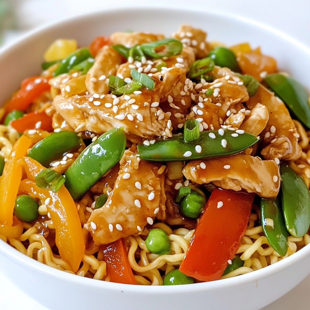 Spicy Chicken Ramen Stir-Fry for Quick Dinner Joy