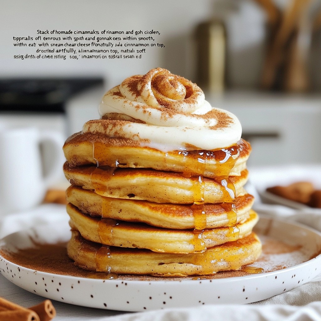 Cinnamon Roll Pancakes Irresistible Breakfast Treat