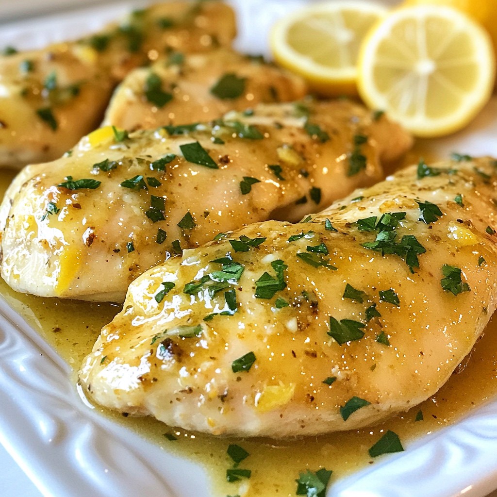 Zesty Crockpot Lemon Garlic Chicken Breasts Recipe