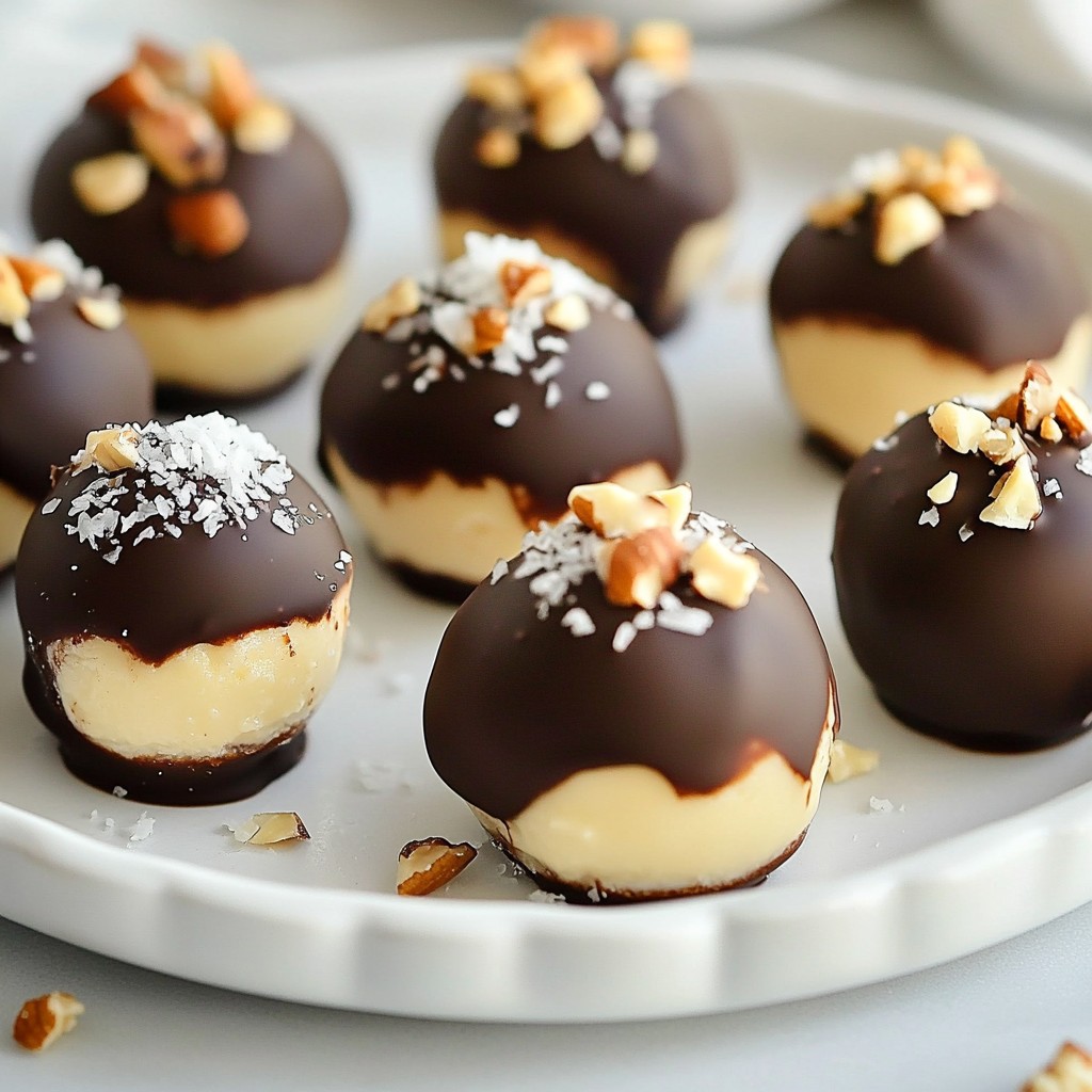 Chocolate Dipped Cheesecake Bites Delightful Treats