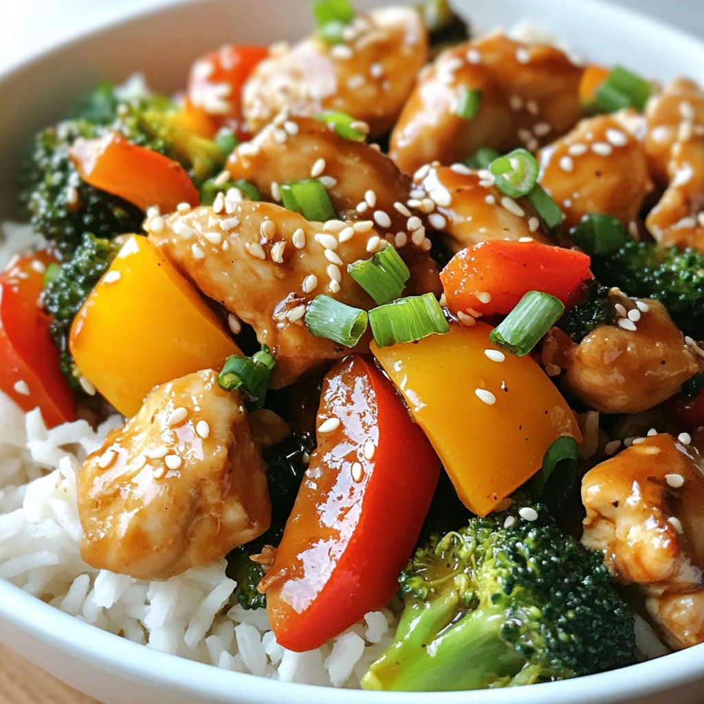 Sticky Sesame Chicken Stir Fry Flavorful and Quick Meal