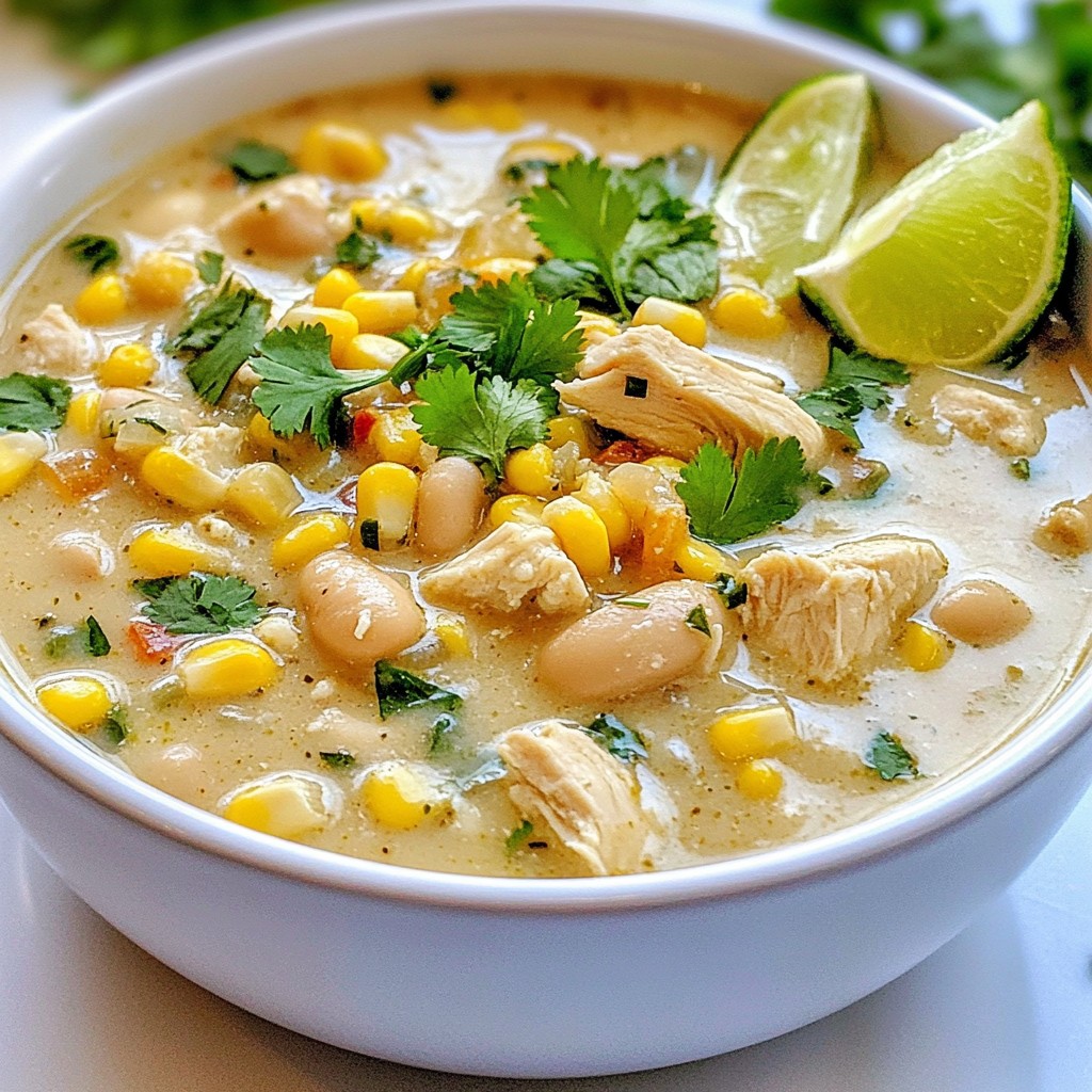 Creamy White Chicken Chili Flavorful and Simple Recipe