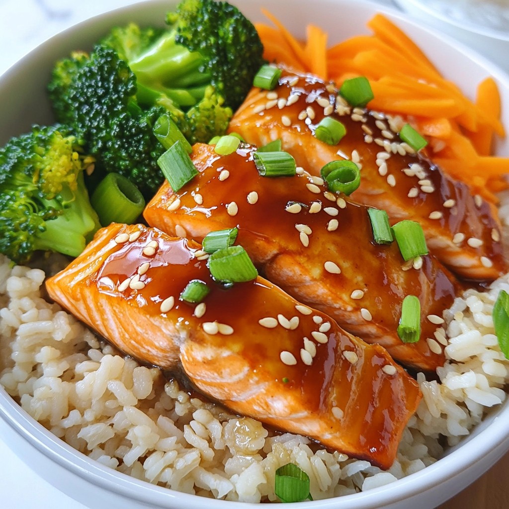 Teriyaki Salmon Rice Bowls Flavorful and Simple Meal