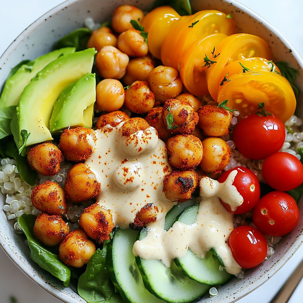 Spicy Chickpea Buddha Bowl Flavorful and Healthy Meal