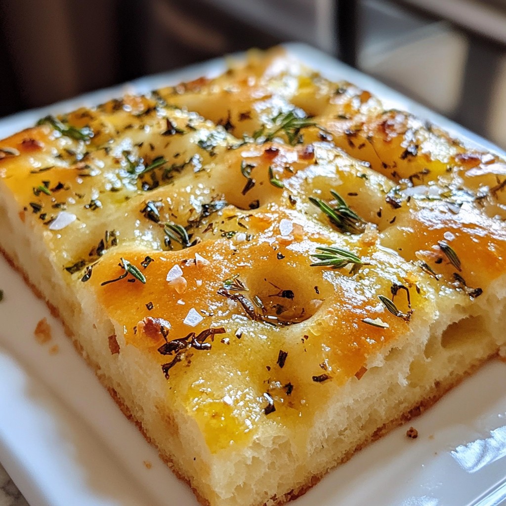 Garlic Herb Focaccia Bread Delightful and Simple Recipe