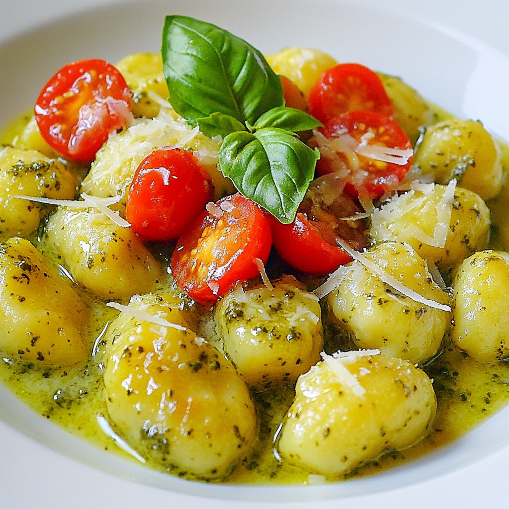 Creamy Pesto Gnocchi Delightful and Simple Dish