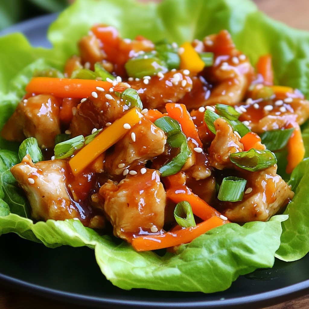 Teriyaki Chicken Lettuce Wraps Flavorful and Easy Recipe