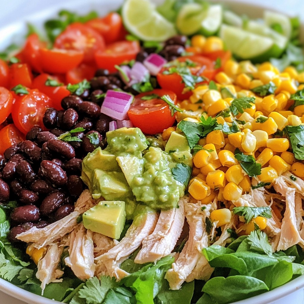 Southwest Chicken Salad with Cilantro Lime Dressing Delight