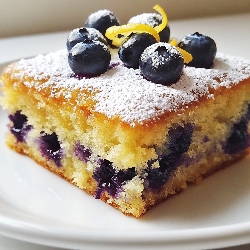 Lemon Blueberry Yogurt Cake Delightful and Easy Recipe