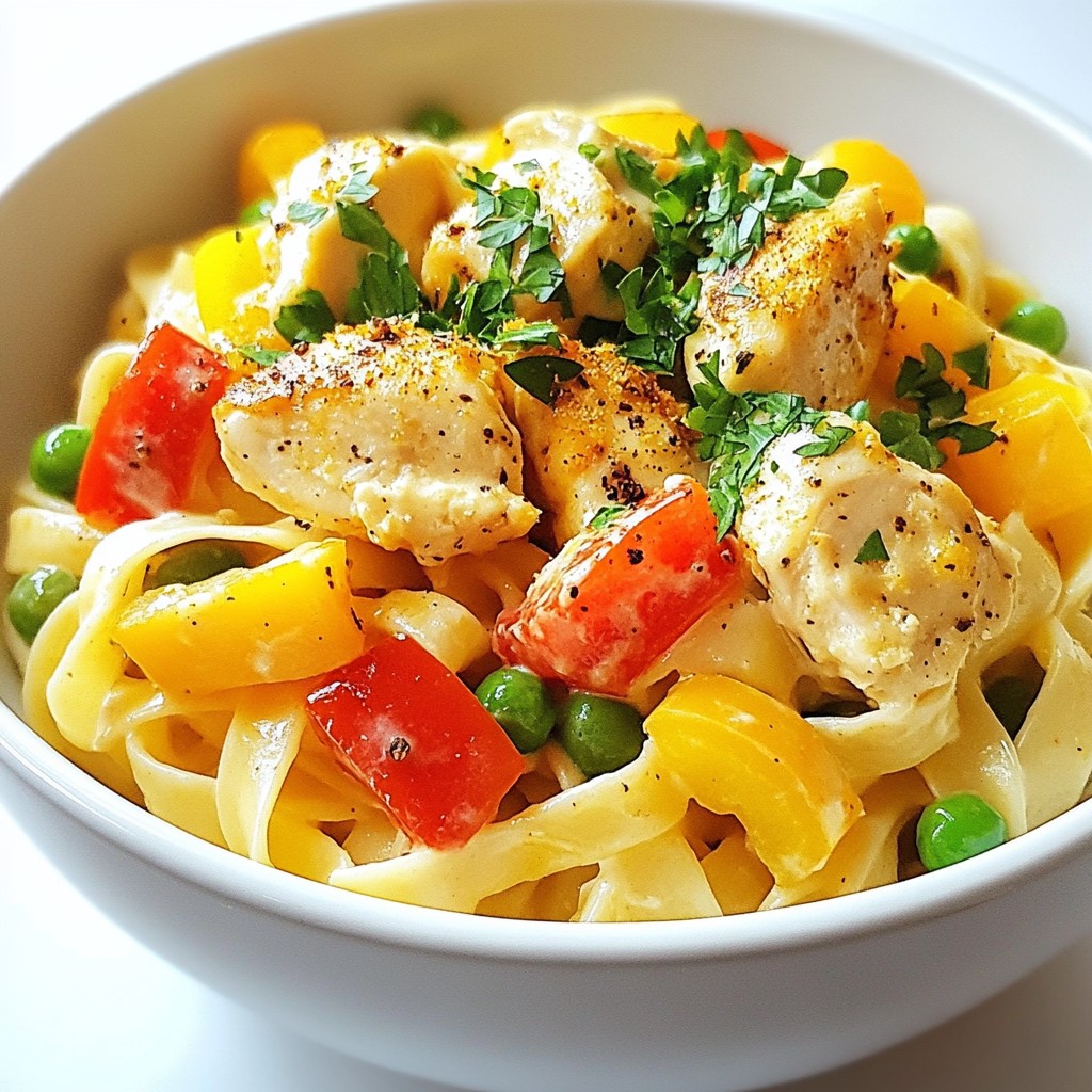 One-Pot Cajun Chicken Alfredo Simple Comfort Meal