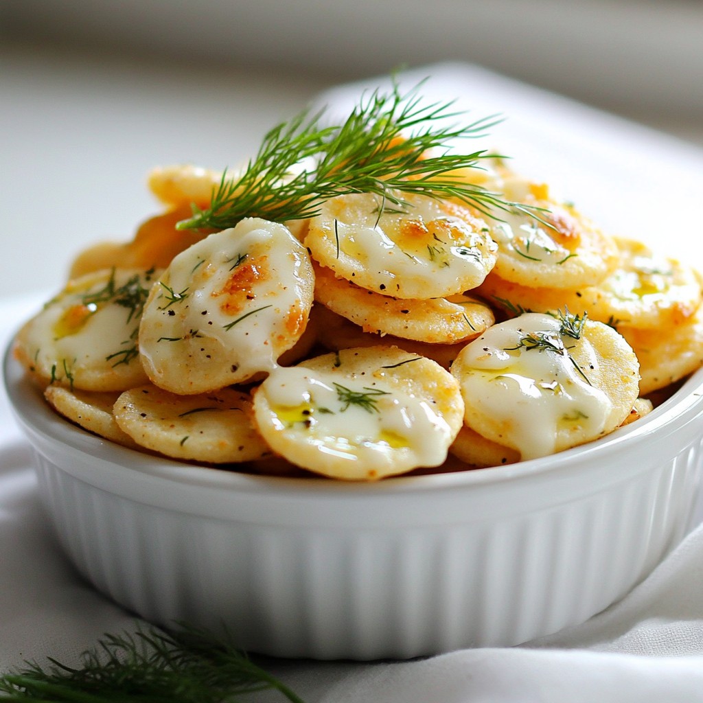 Buttery Ranch Oyster Crackers Crunchy Snack Delight