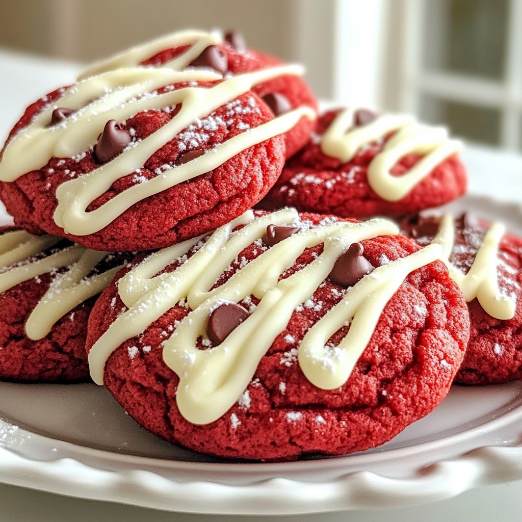Red Velvet Cake Mix Cookies Soft and Chewy Delight