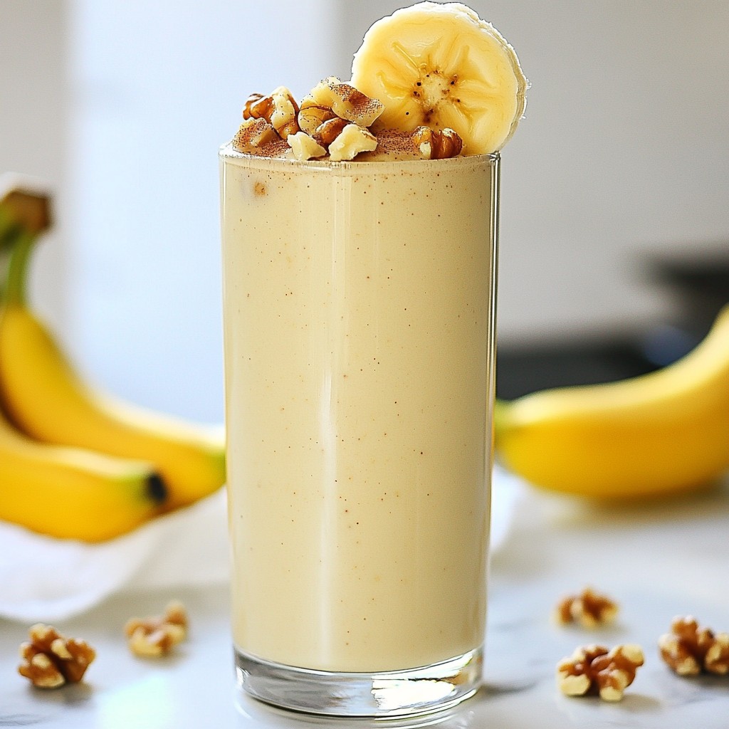Banana Nut Protein Smoothie Fuel Your Day Naturally