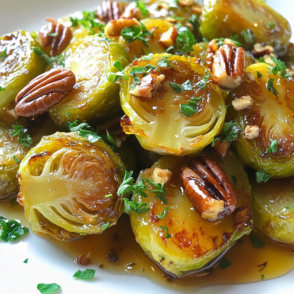 Maple Glazed Brussels Sprouts Essential Side Dish Recipe