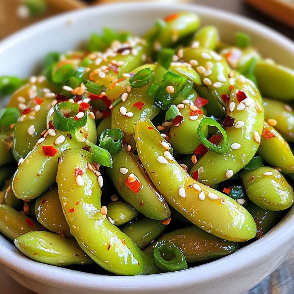 Spicy Garlic Edamame Flavorful and Quick Snack