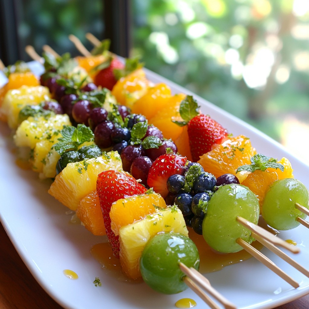 Rainbow Fruit Skewers Fresh and Fun Party Treat