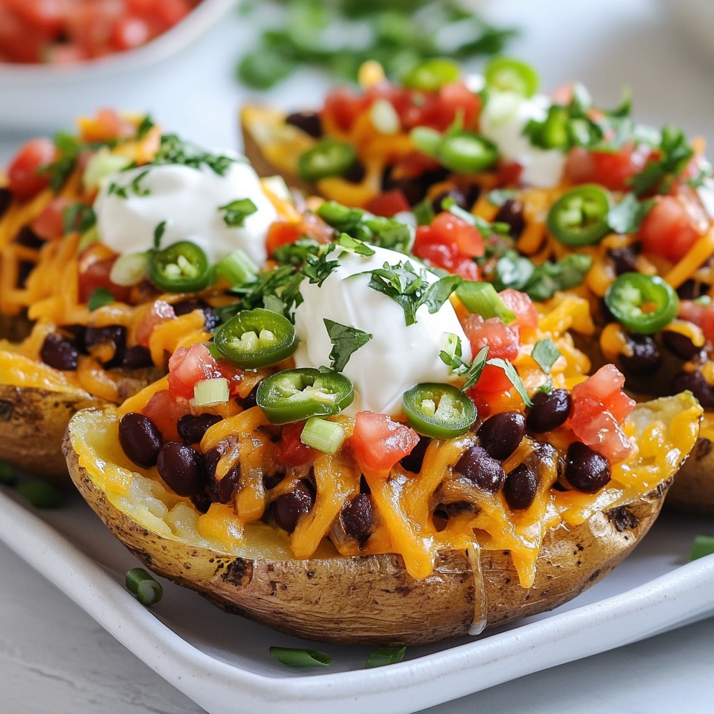 Loaded Nacho Potato Skins Tasty and Satisfying Treat