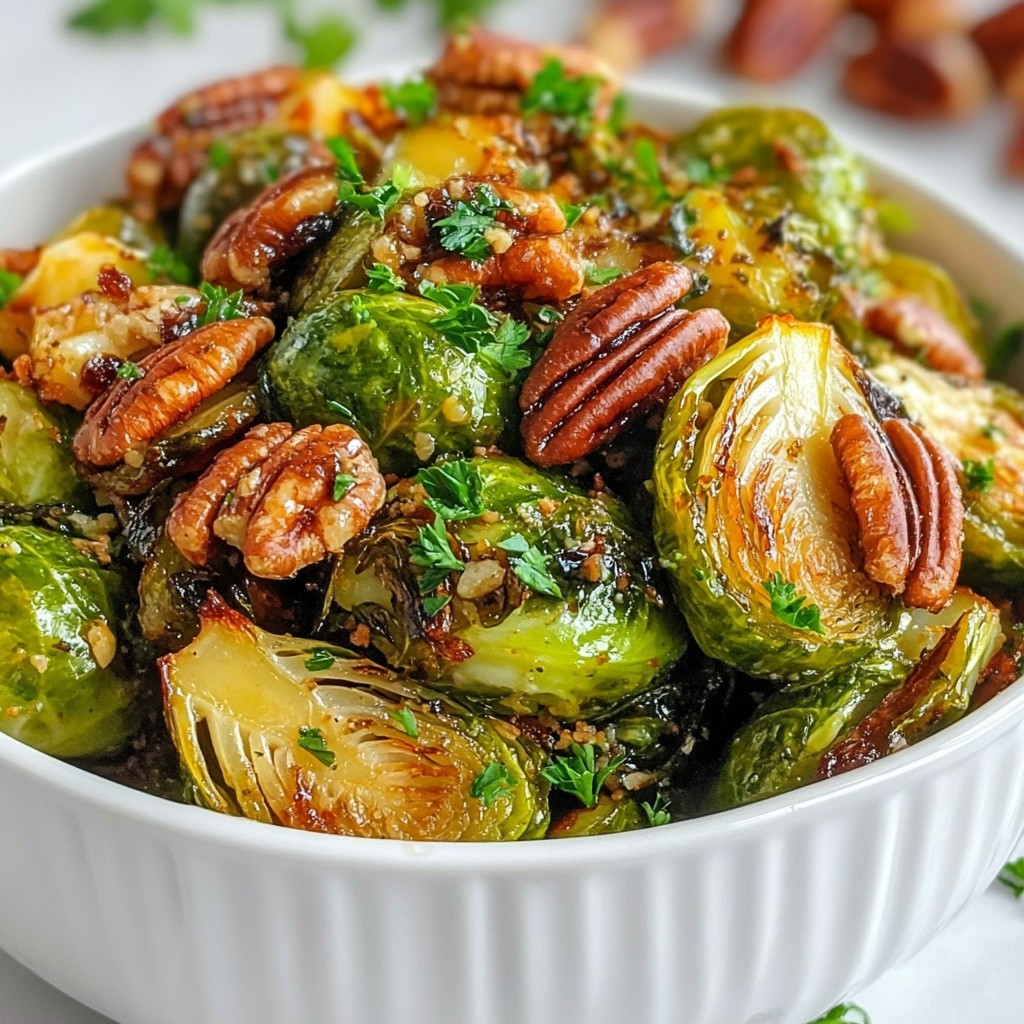 Maple Dijon Roasted Brussels Sprouts Flavorful Dish
