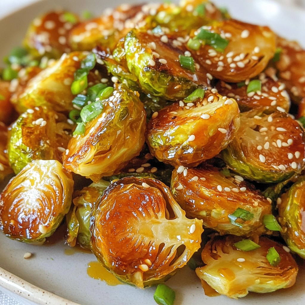 Honey Sriracha Brussels Sprouts Flavorful and Crunchy Dish