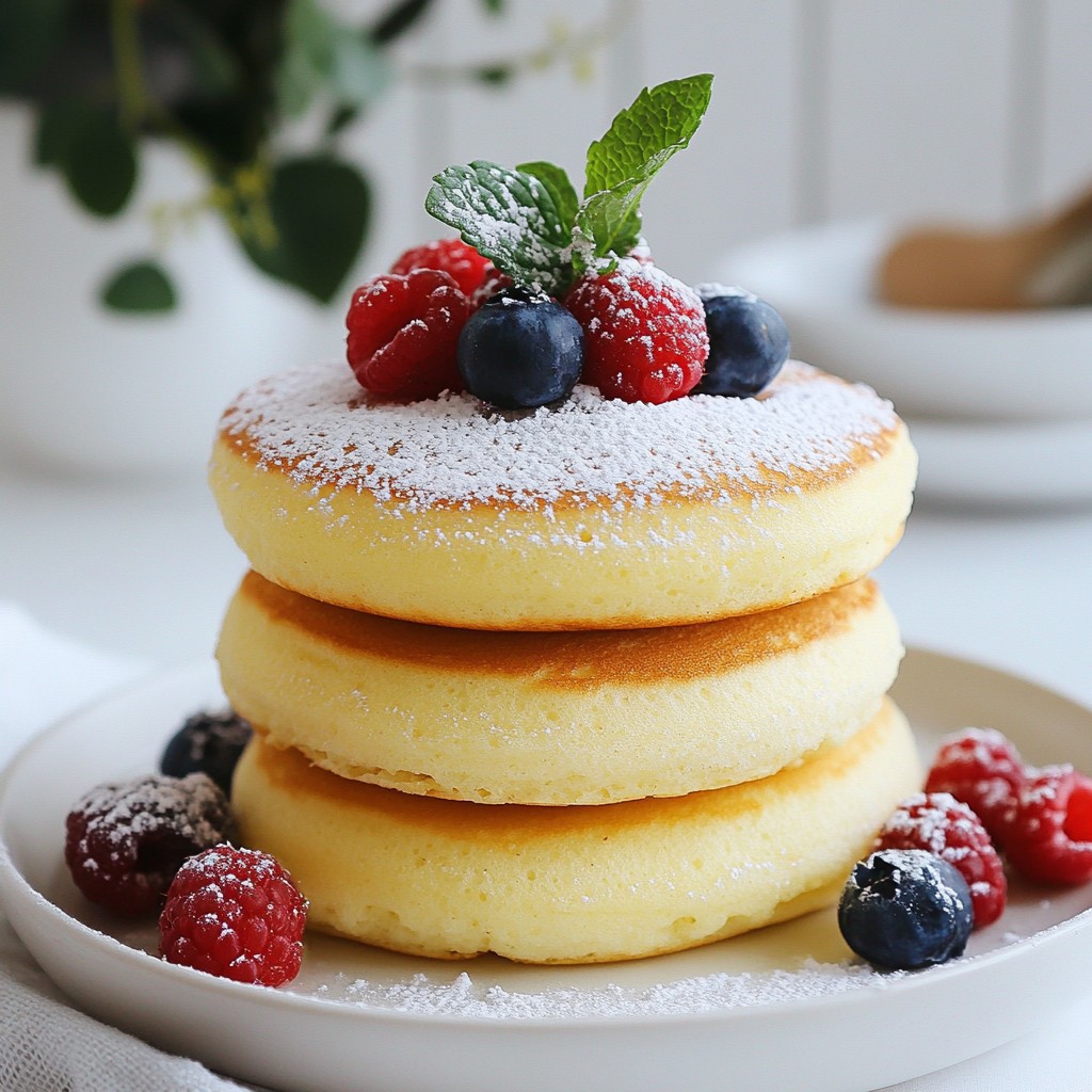 Fluffy Japanese Soufflé Pancakes Delightful Recipe