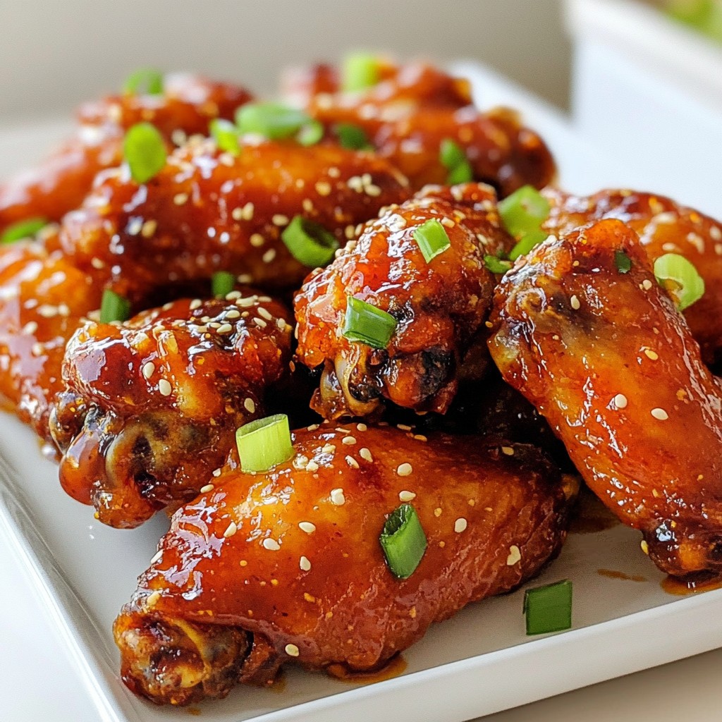 Sriracha Honey Chicken Wings Hot and Flavorful Recipe