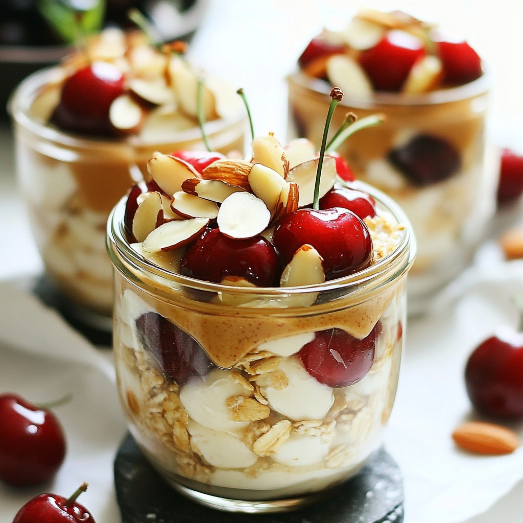 Cherry Almond Overnight Oats Simple and Healthy Treat