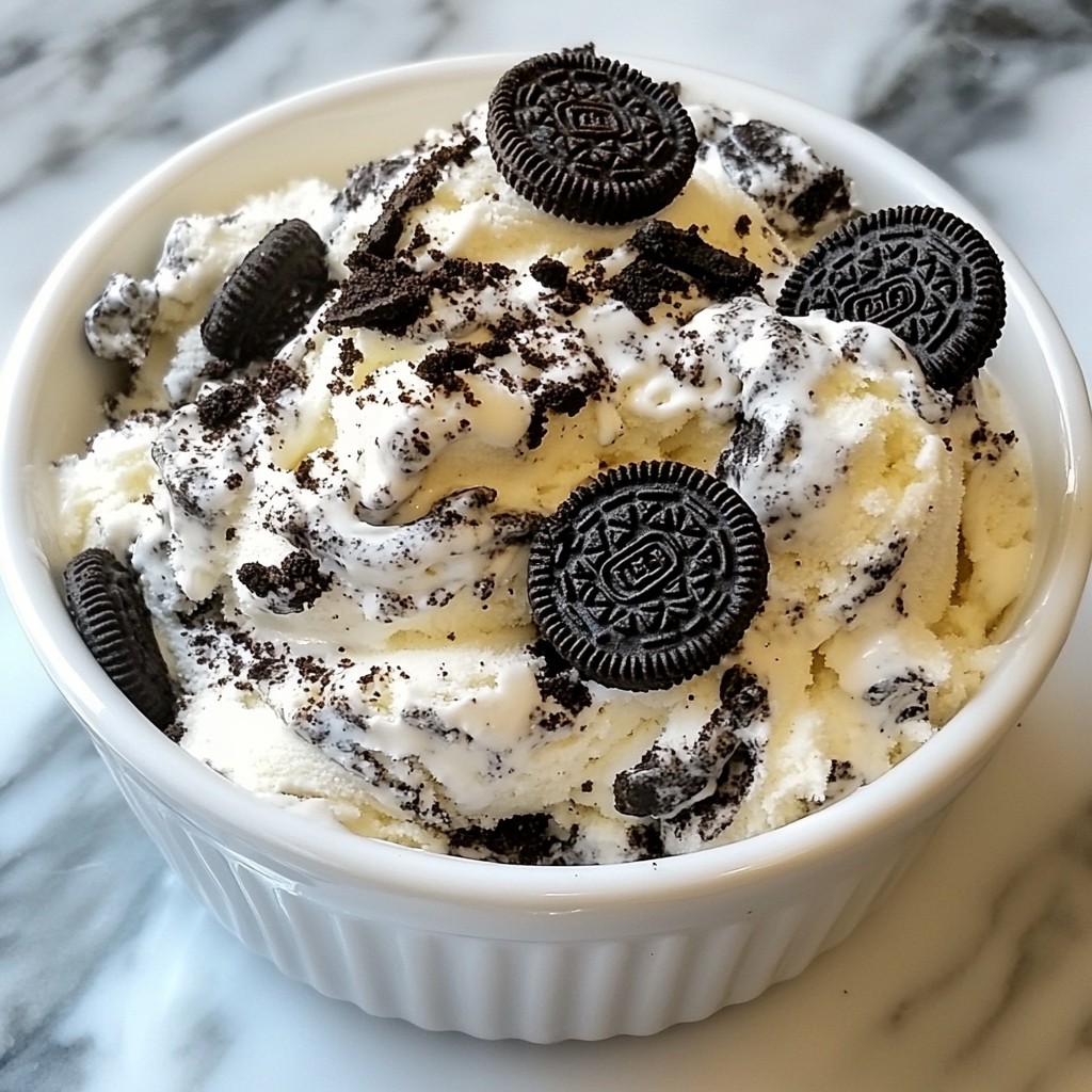 No-Churn Oreo Ice Cream Simple and Quick Recipe