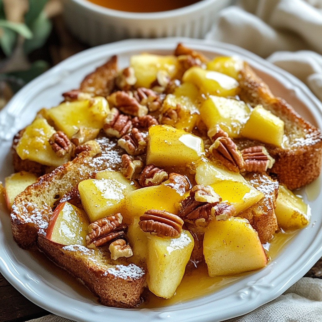 Apple Pie Overnight French Toast Bake Delight