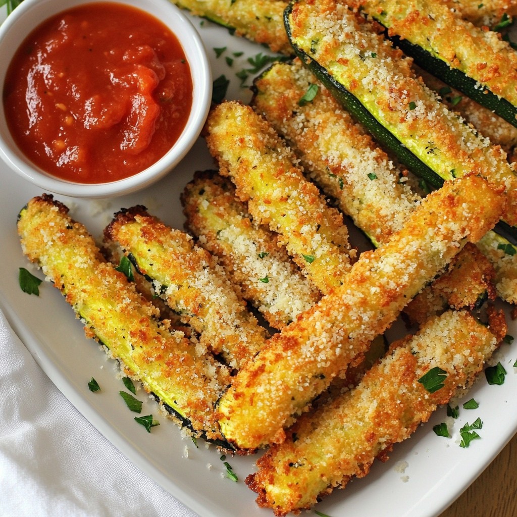 Crispy Parmesan Zucchini Fries Easy and Flavorful Snak
