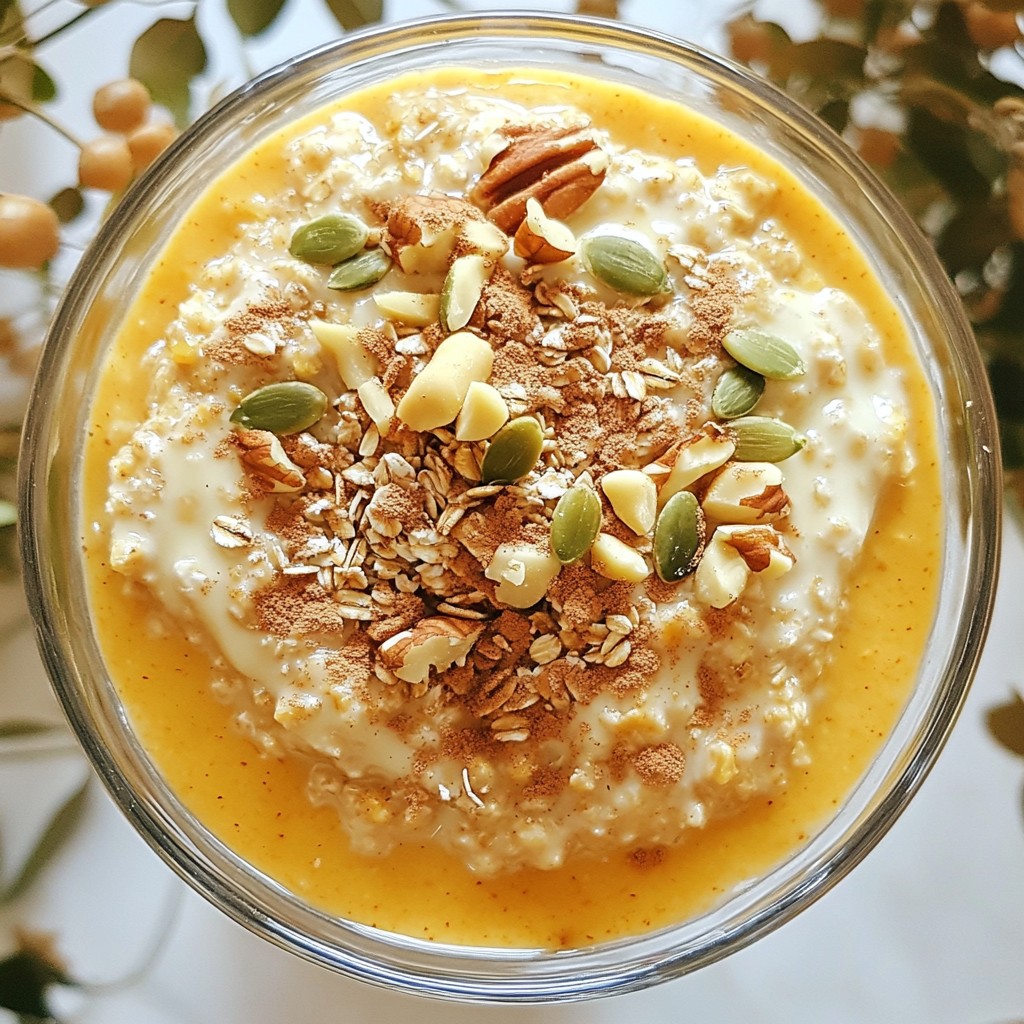 Pumpkin Spice Latte Overnight Oats Tasty Delight