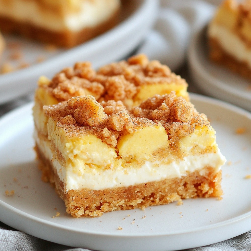 Snickerdoodle Cheesecake Bars Irresistible Dessert Delight