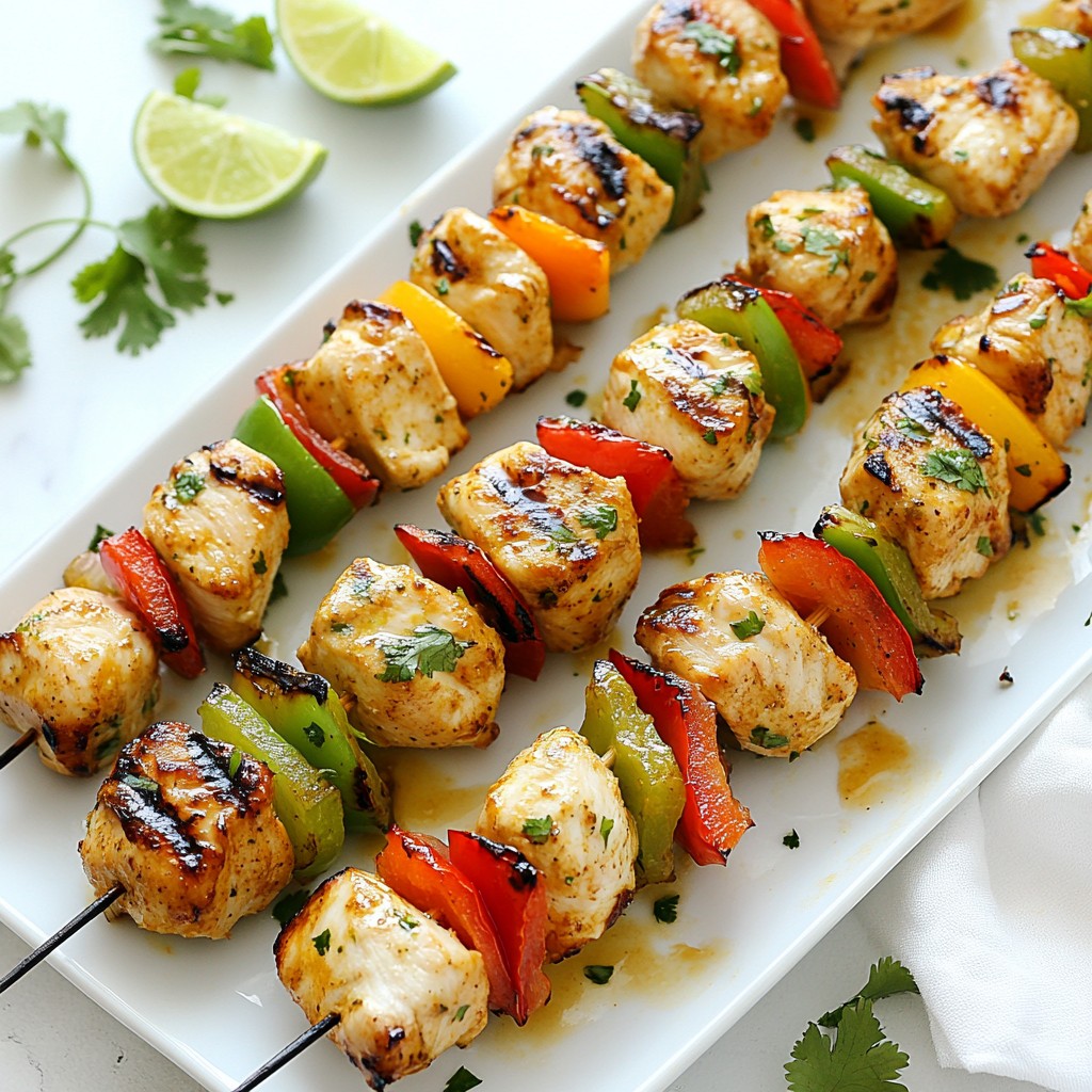 Coconut Lime Chicken Skewers Easy Grilled Delight