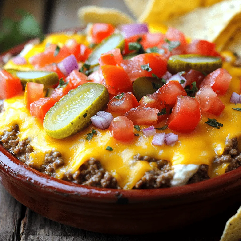 Indulge in Irresistible Cheeseburger Dip: A Comfort Food Classic